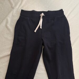 Calvin Klein Navy Joggers with White Drawstring